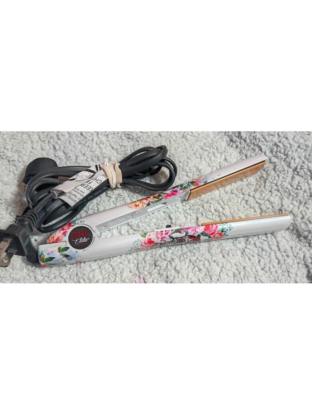 CHI Elite Style Series 1" Tourmaline Ceramic Flat Iron - Sugar Skull Rose